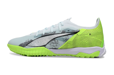 Men's Puma Ultra 5 Ultimate TF Football Shoes - Grey/Green/Black
