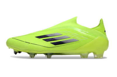 Men's Adidas F50 Elite Laceless FG Football Boots - Yellow/Black