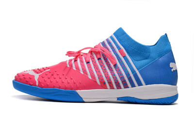 Men's Puma Future Z 1.3 Teazer IC Football Shoes - Red/White/Blue