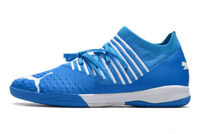 Men's Puma Future Z 1.3 Teazer IC Football Shoes - Blue/White