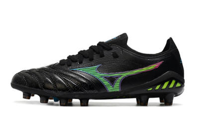 Men's Mizuno Morelia Neo 3 FG Football Boots - Black/Rainbow