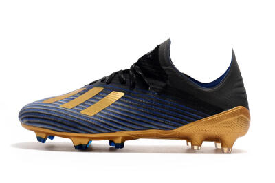 Unisex Adidas X 19.1 FG Football Boots - Blue/Black/Gold