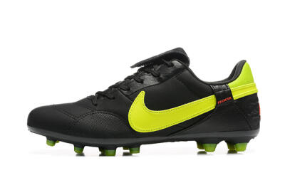 Men's Nike The Premier 3 FG Football Boots - Black/Yellow/Red