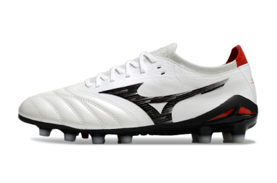 Men's Mizuno Morelia Neo 4 FG Football Boots - White/Black/Red