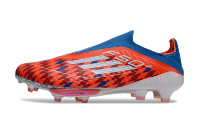 Men's Adidas F50+ Lightstrike Elite Laceless FG Football Boots - Red/Blue/White