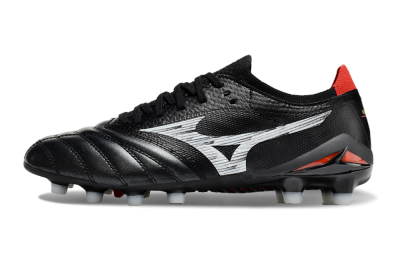 Men's Mizuno Morelia Neo 4 FG Football Boots - Black/White/Red