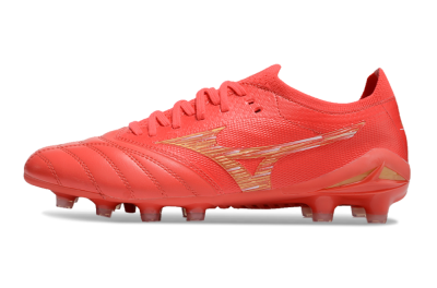 Men's Mizuno Morelia Neo 4 FG Football Boots - Red/Gold