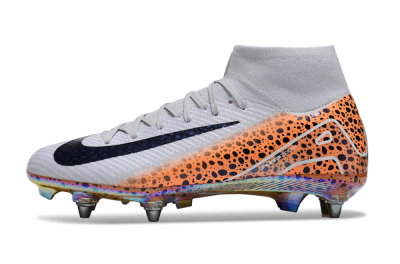 Men's Nike Air Zoom Mercurial Superfly 10 Elite SG Football Boots - Grey/Black/Leopard