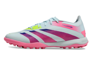 Men's Adidas Predator 24 Elite TF Football Shoes - Jade/Pink/Yellow