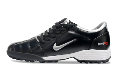 Men's Nike Total 90 II TF Football Shoes - Black/Silver/Red