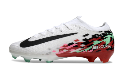 Unisex Nike Air Zoom Mercurial Vapor 16 Elite FG Football Boots - White/Black/Pink/Green