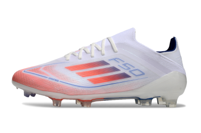 Men's Adidas F50 Elite FG Football Boots - White/Red/Blue
