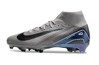 Unisex Nike Mercurial Superfly 10 Elite FG Football Boots - Grey/Black/Blue/Gold