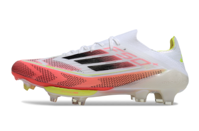 Unisex Adidas F50+ Lightstrike Pro FG Football Boots - White/Red/Pink/Black/Yellow