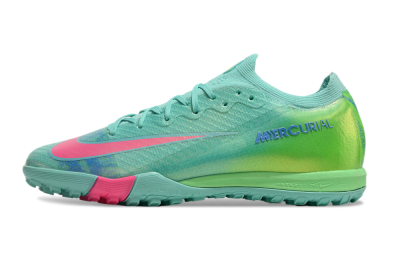 Unisex Nike Air Zoom Mercurial Vapor 16 Elite TF Football Shoes - Jade/Pink/Blue