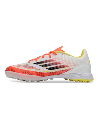 Unisex Adidas F50 Pro TF Football Shoes - Red/White/Yellow