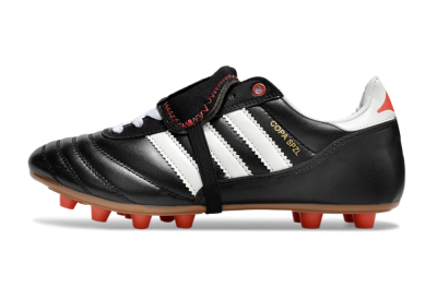 Men's Adidas Mundial Team Astro TF Football Shoes - Black/White/Red