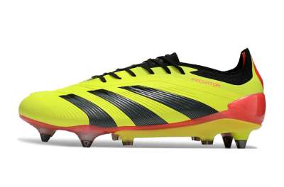 Men's Adidas Predator 24 Elite SG Football Boots - Yellow/Black/Red
