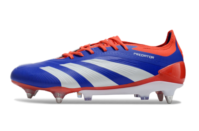 Men's Adidas Predator Elite Foldover Tongue SG Football Boots - Blue/White/Red