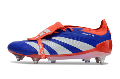 Men's Adidas Predator Elite Foldover Tongue SG Football Boots - Blue/White/Red