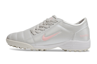 Men's Nike Total 90 II TF Football Shoes - Silver/Pink/White