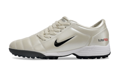 Men's Nike Total 90 II TF Football Shoes - Beige/Black/Red