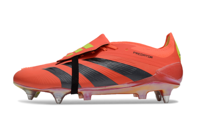 Men's Adidas Predator Elite Foldover Tongue SG Football Boots - Red/Black/Yellow