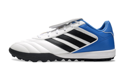 Men's Adidas Copa Gloro 2 TF Football Shoes - White/Black/Blue