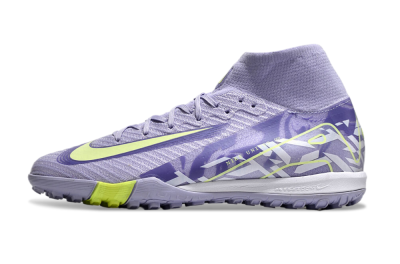Unisex Nike Air Zoom Mercurial Superfly 10 Elite TF Football Shoes - Purple/Yellow/White