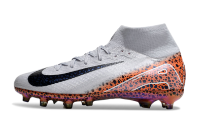 Unisex Nike Air Zoom Mercurial Superfly 10 Elite AG Football Boots - Grey/White/Leopard