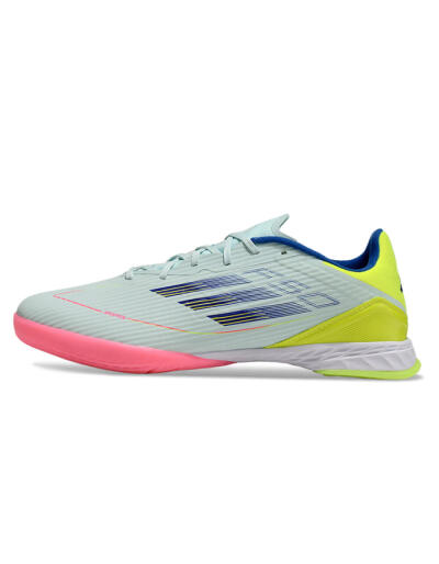 Unisex Adidas F50 Elite IC Football Shoes - Jade/Blue/Yellow