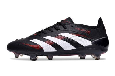 Unisex Adidas Predator Elite 24 FG Football Boots - Black/White/Red