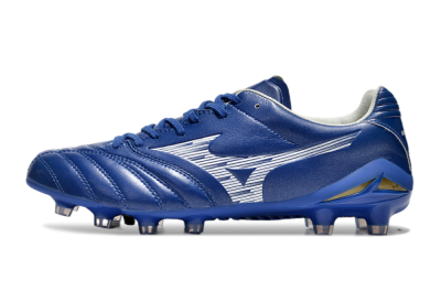 Men's Mizuno Morelia Neo 4 FG Football Boots - Blue/White/Gold