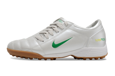 Men's Nike Total 90 II TF Football Shoes - Silver/Green/Yellow