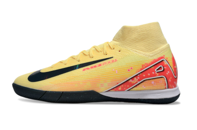 Men's Nike Air Zoom Mercurial Superfly 10 Elite IC Football Shoes - Yellow/Black/Red