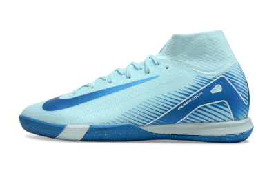 Men's Nike Air Zoom Mercurial Superfly 10 Elite IC Football Shoes - Jade/Blue/White
