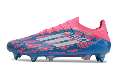 Men's Adidas F50 Elite SG Football Boots - Blue/Pink/White