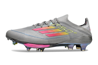 Men's Adidas F50+ Lightstrike Elite FG Football Boots - Grey/Pink/Yellow