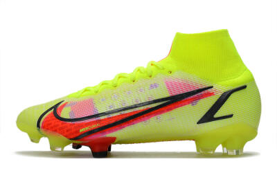 Unisex Nike Mercurial Superfly 8 Elite FG Football Boots - Yellow/Black/Red
