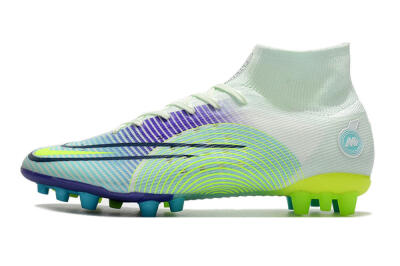 Men's Nike Mercurial Superfly 8 Elite AG Football Boots - Jade/Yellow/Blue