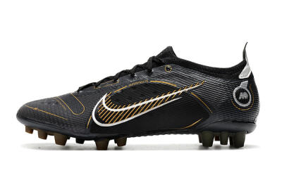 Men's Nike Mercurial Vapor 14 Elite AG Football Boots - Black/Gold/Silver