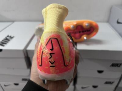 Men's Nike Air Zoom Mercurial Superfly 10 Elite SG Football Boots - Black/Silver/Blue