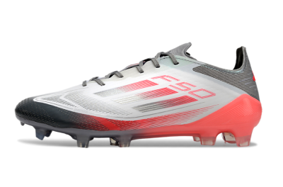 Men's Adidas F50 Elite FG Football Boots - White/Silver/Red