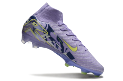 Unisex Nike Air Zoom Mercurial Superfly 10 Elite FG Football Boots - Purple/Yellow/White