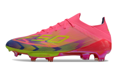Men's Adidas F50 Elite Lightstrike Pro FG Football Boots - Pink/Blue/Yellow