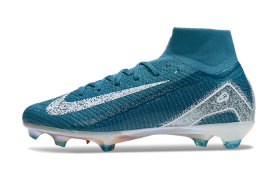 Unisex Nike Air Zoom Mercurial Superfly 10 Elite FG Football Boots - Blue/White/Gold