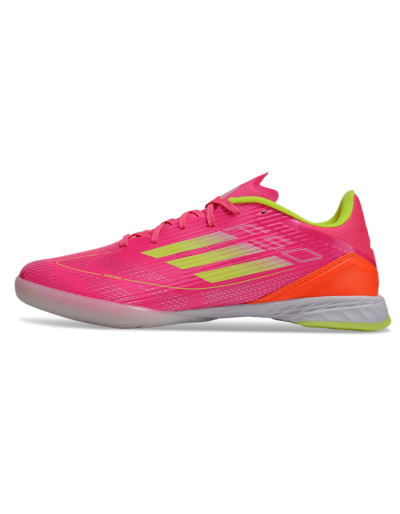 Unisex Adidas F50 Elite IC Football Shoes - Pink/Yellow/White