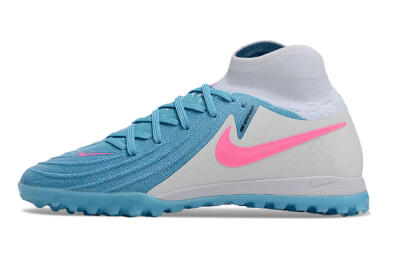 Men's Nike Phantom Luna Elite TF Football Shoes - Blue/White/Pink