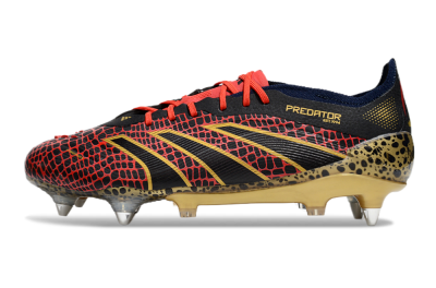 Men's Adidas Predator Elite 25 SG Football Boots - Black/Red/Gold