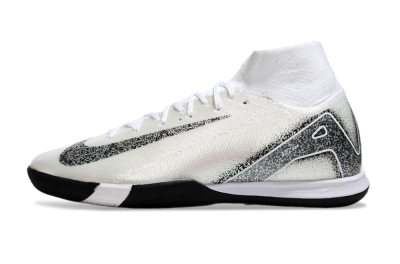 Men's Nike Air Zoom Mercurial Superfly 10 Elite IC Football Shoes - Beige/Black/White